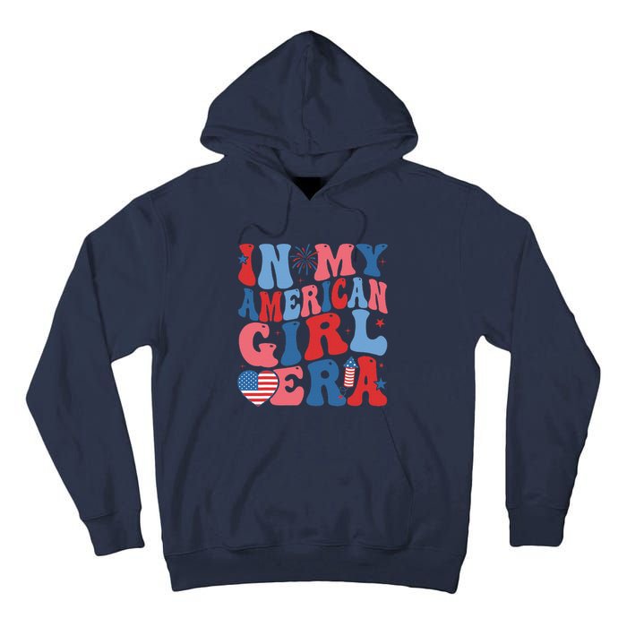 In My Americanera Retro 4th Of July Fourth Groovy Tall Hoodie