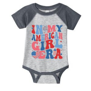 In My Americanera Retro 4th Of July Fourth Groovy Infant Baby Jersey Bodysuit