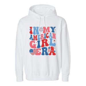 In My Americanera Retro 4th Of July Fourth Groovy Garment-Dyed Fleece Hoodie