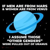 If Men Are From Mars And Women From Venus Out Of Uranus Premium Stripe Pom Pom Beanie