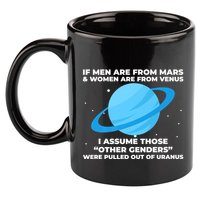 If Men Are From Mars And Women From Venus Out Of Uranus Premium 11oz C Handle Ceramic Mug
