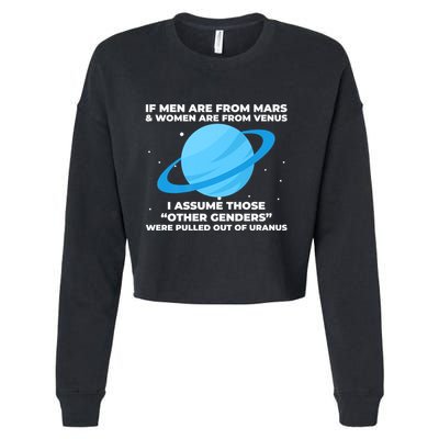 If Men Are From Mars And Women From Venus Out Of Uranus Premium Cropped Pullover Crew