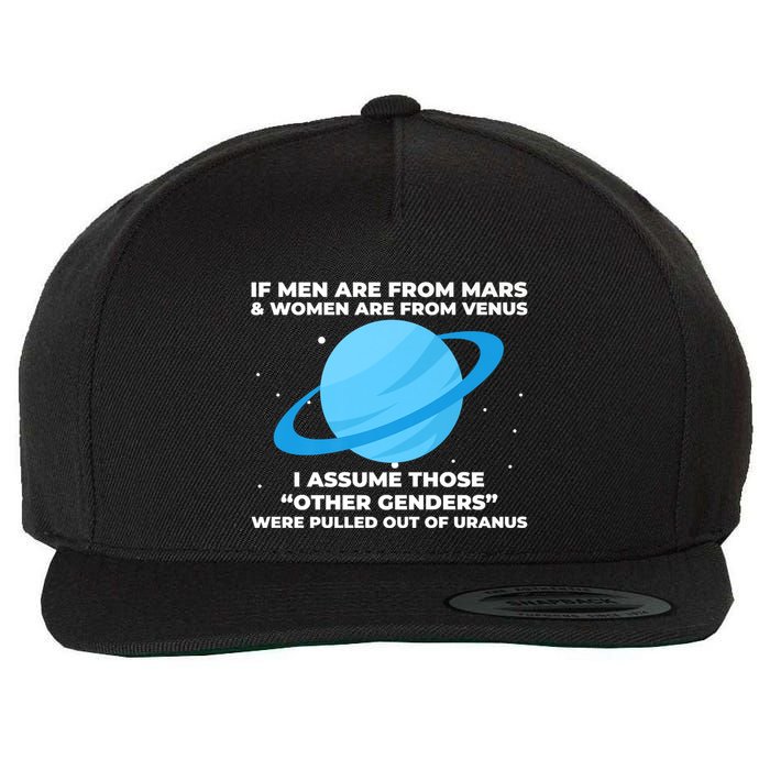 If Men Are From Mars And Women From Venus Out Of Uranus Premium Wool Snapback Cap