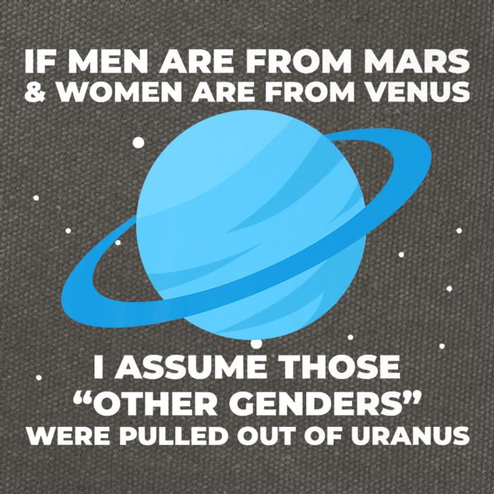If Men Are From Mars And Women From Venus Out Of Uranus Premium Cotton Canvas Backpack