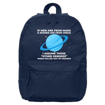 If Men Are From Mars And Women From Venus Out Of Uranus Premium 16 in Basic Backpack