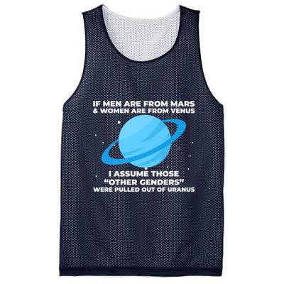 If Men Are From Mars And Women From Venus Out Of Uranus Premium Mesh Reversible Basketball Jersey Tank