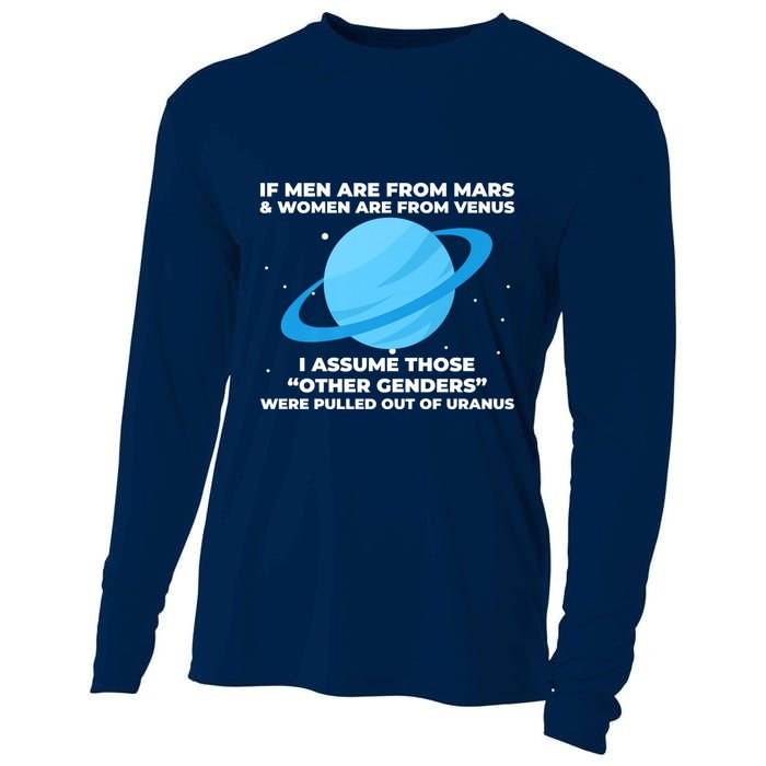 If Men Are From Mars And Women From Venus Out Of Uranus Premium Cooling Performance Long Sleeve Crew