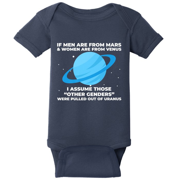 If Men Are From Mars And Women From Venus Out Of Uranus Premium Baby Bodysuit