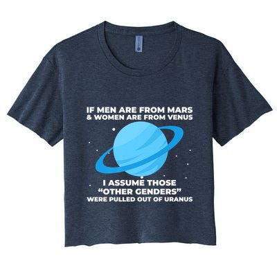 If Men Are From Mars And Women From Venus Out Of Uranus Premium Crop Top