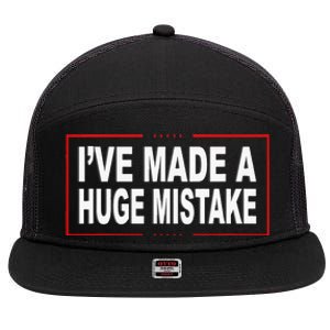 I've Made A Huge Mistake Republican 7 Panel Mesh Trucker Snapback Hat