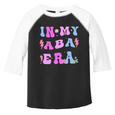 In My Aba Era Retro Applied Behavior Analyst Aba Therapist Toddler Fine Jersey T-Shirt