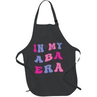 In My Aba Era Retro Applied Behavior Analyst Aba Therapist Full-Length Apron With Pockets