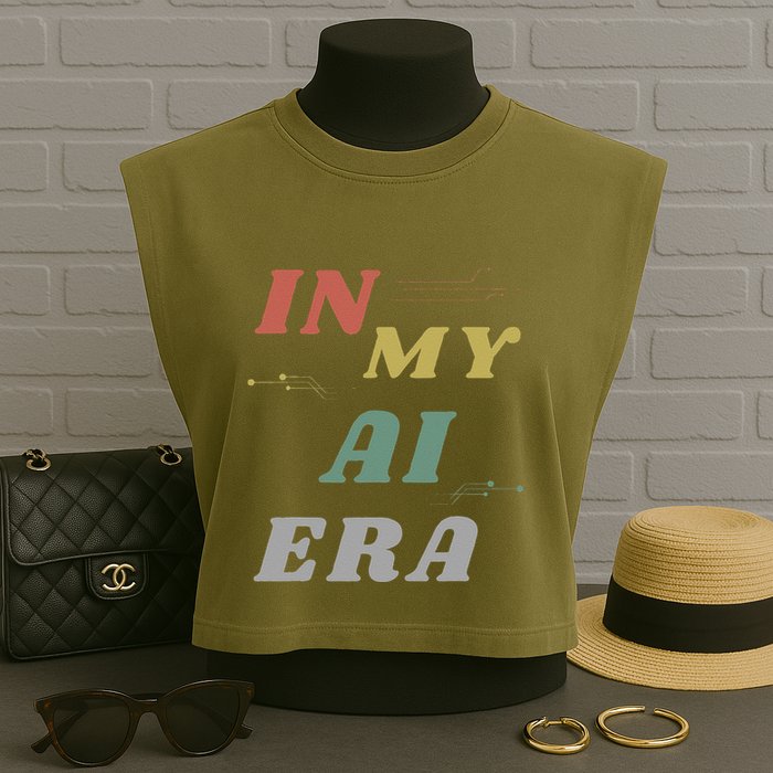 In My Ai Era Artificial Intelligence Network Ai Engineer Era Garment-Dyed Women's Muscle Tee