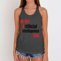 In My Artificial Intelligence Era It Network Ai Engineer Era Women's Knotted Racerback Tank