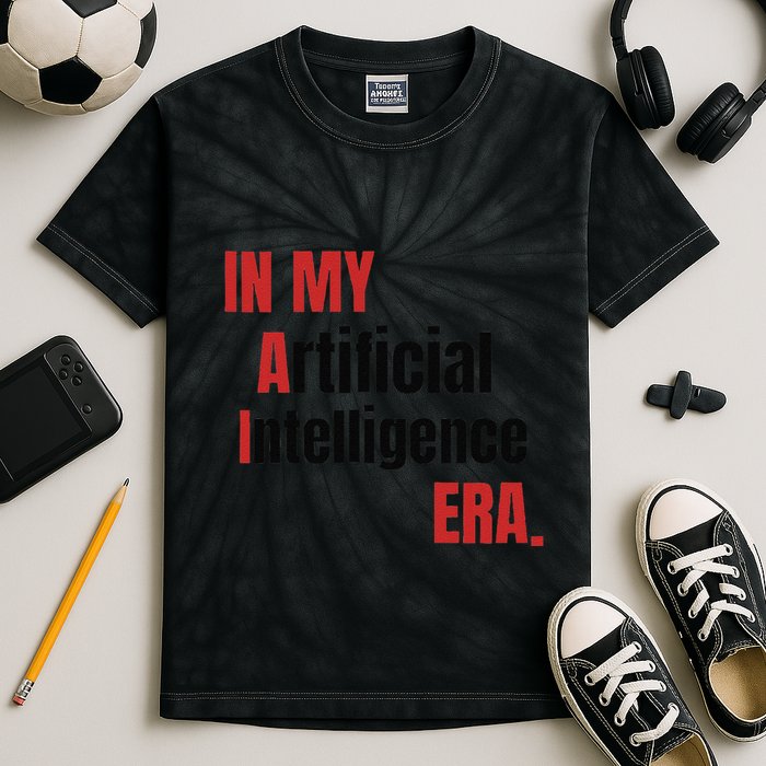 In My Artificial Intelligence Era It Network Ai Engineer Era Kids Tie-Dye T-Shirt