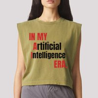 In My Artificial Intelligence Era It Network Ai Engineer Era Garment-Dyed Women's Muscle Tee