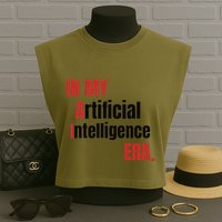 In My Artificial Intelligence Era It Network Ai Engineer Era Garment-Dyed Women's Muscle Tee