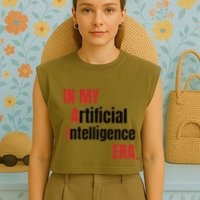 In My Artificial Intelligence Era It Network Ai Engineer Era Garment-Dyed Women's Muscle Tee