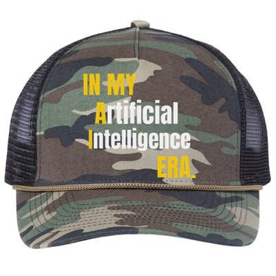 In My Artificial Intelligence Era It Network Engineer Ai Era Retro Rope Trucker Hat Cap