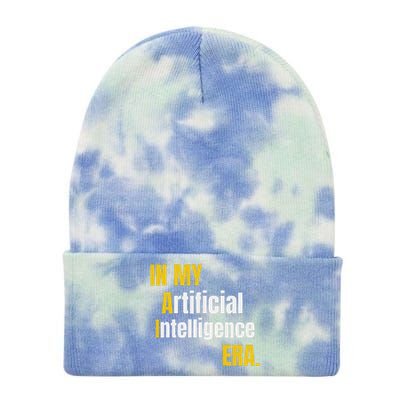 In My Artificial Intelligence Era It Network Engineer Ai Era Tie Dye 12in Knit Beanie