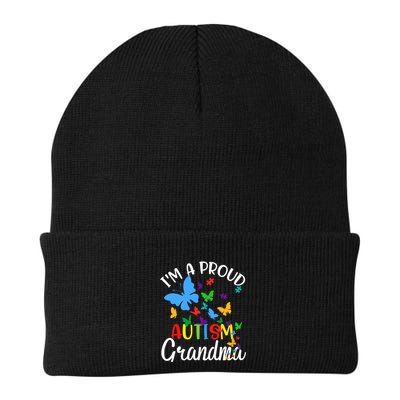 I M A Proud Autism Grandma Butterflies Autism Awareness Beanie