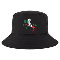 Italy Map And Flag Souvenir Distressed Italia Cool Comfort Performance Bucket Hat