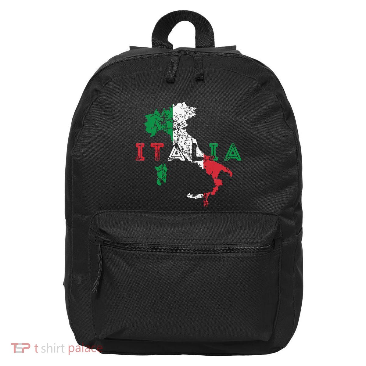 Italy Map And Flag Souvenir Distressed Italia 16 in Basic Backpack