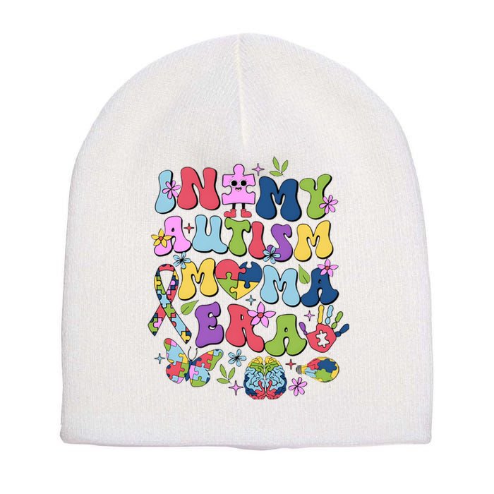 In My Autism Awareness Mama Era Autism Puzzle Short Acrylic Beanie