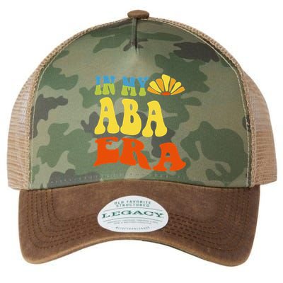 In My Aba Era Retro Applied Behavior Analyst Aba Therapist Legacy Tie Dye Trucker Hat