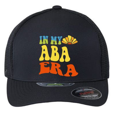 In My Aba Era Retro Applied Behavior Analyst Aba Therapist Flexfit Unipanel Trucker Cap