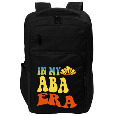 In My Aba Era Retro Applied Behavior Analyst Aba Therapist Impact Tech Backpack