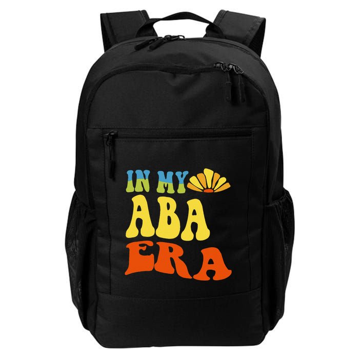 In My Aba Era Retro Applied Behavior Analyst Aba Therapist Backpack
