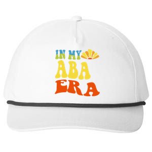 In My Aba Era Retro Applied Behavior Analyst Aba Therapist Snapback Five-Panel Rope Hat