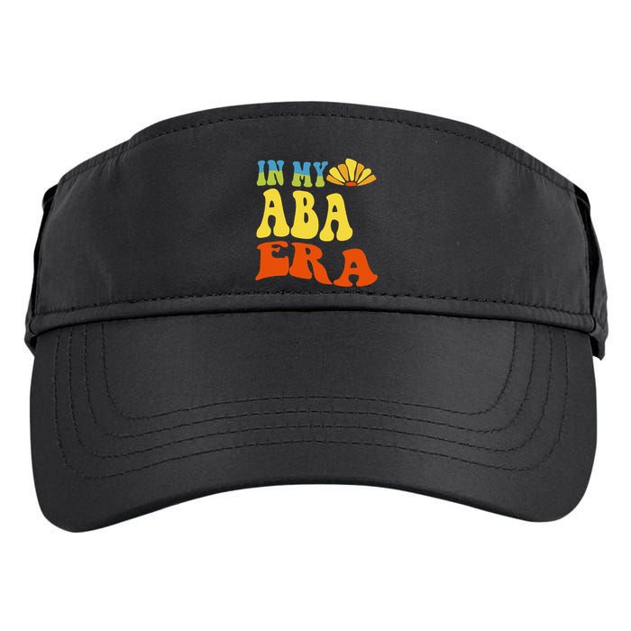 In My Aba Era Retro Applied Behavior Analyst Aba Therapist Adult Drive Performance Visor