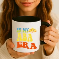 In My Aba Era Retro Applied Behavior Analyst Aba Therapist Mug