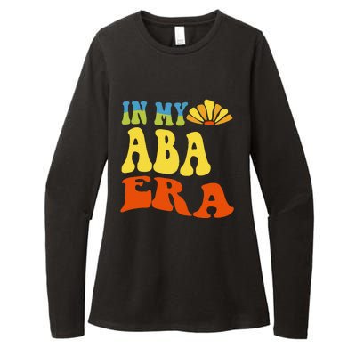 In My Aba Era Retro Applied Behavior Analyst Aba Therapist Womens CVC Long Sleeve Shirt