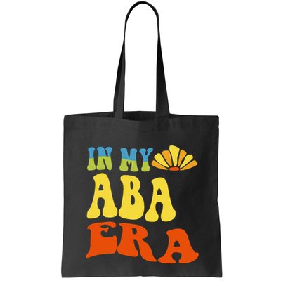 In My Aba Era Retro Applied Behavior Analyst Aba Therapist Bag