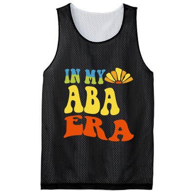 In My Aba Era Retro Applied Behavior Analyst Aba Therapist Mesh Reversible Basketball Jersey Tank