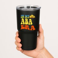 In My Aba Era Retro Applied Behavior Analyst Aba Therapist Tumbler
