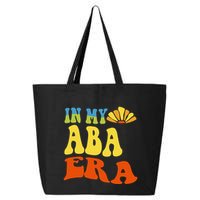 In My Aba Era Retro Applied Behavior Analyst Aba Therapist 25L Jumbo Tote