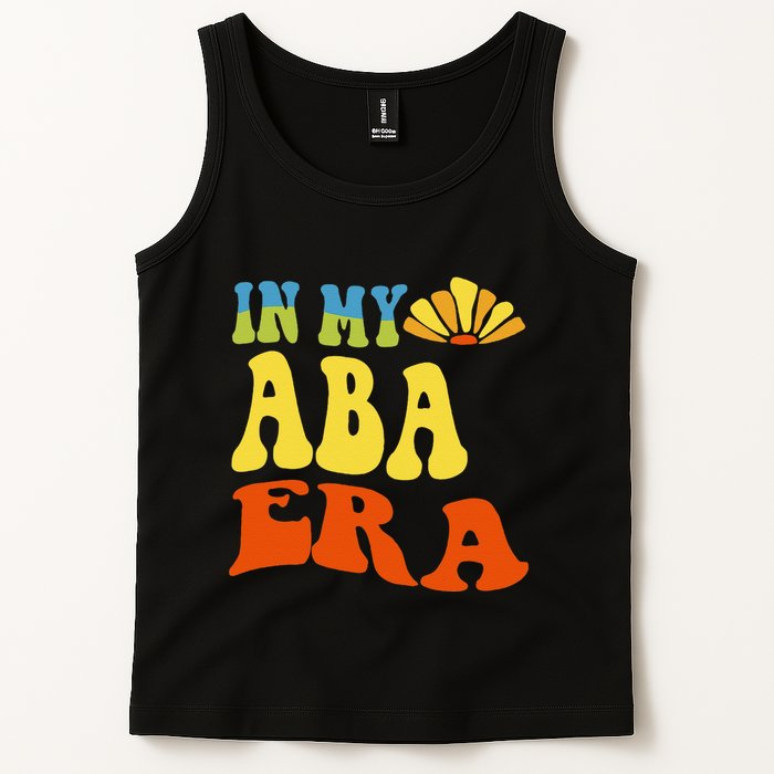 In My Aba Era Retro Applied Behavior Analyst Aba Therapist Tank Top