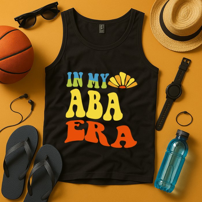 In My Aba Era Retro Applied Behavior Analyst Aba Therapist Tank Top