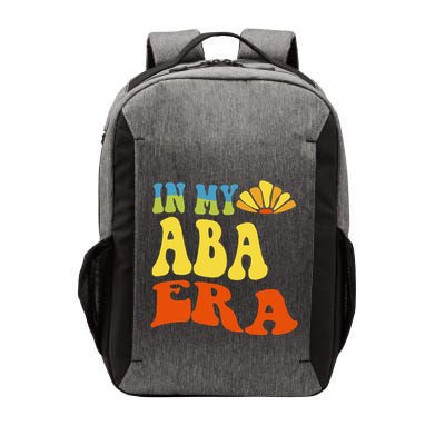 In My Aba Era Retro Applied Behavior Analyst Aba Therapist Vector Backpack