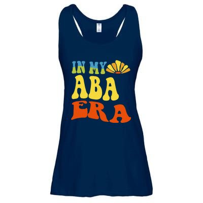 In My Aba Era Retro Applied Behavior Analyst Aba Therapist Ladies Essential Flowy Tank