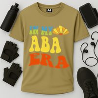In My Aba Era Retro Applied Behavior Analyst Aba Therapist Performance Shirt