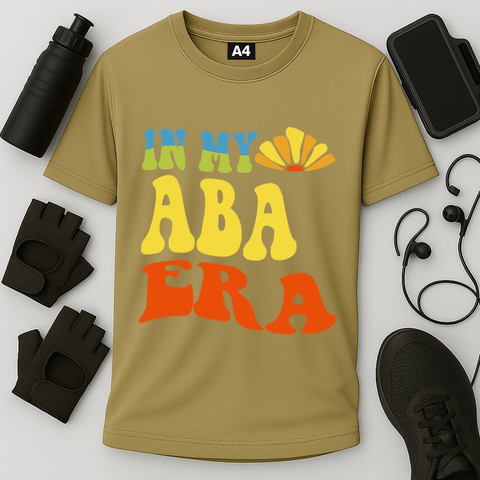 In My Aba Era Retro Applied Behavior Analyst Aba Therapist Performance Shirt