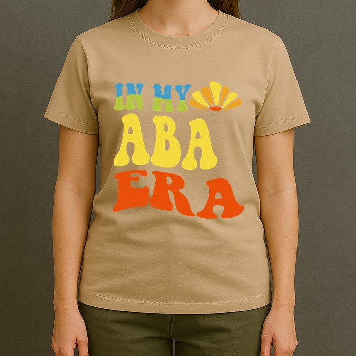 In My Aba Era Retro Applied Behavior Analyst Aba Therapist T-Shirt