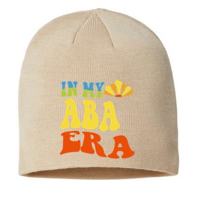 In My Aba Era Retro Applied Behavior Analyst Aba Therapist Sustainable Beanie