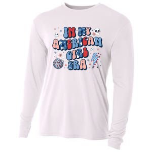 In My American Girl Era Retro 4th Of July Fourth Groovy Cooling Performance Long Sleeve Crew