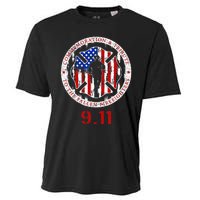 In Memory And Honor Of Firefighters Remembering 911 Cooling Performance Crew T-Shirt